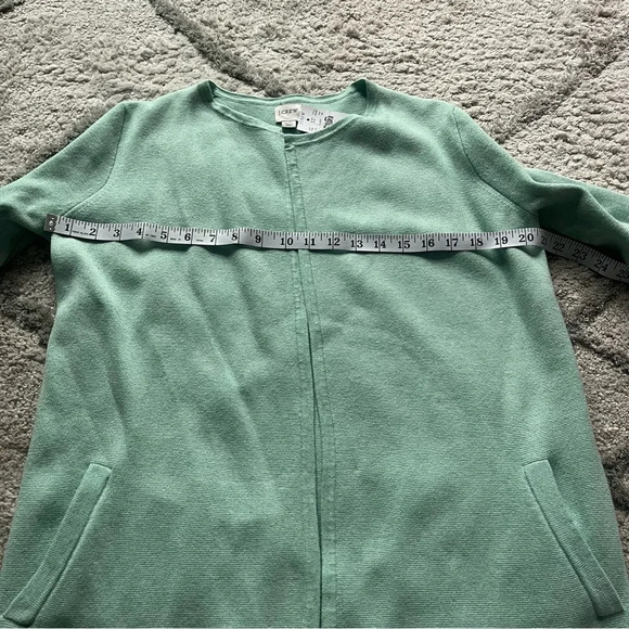 J Crew Factory sweater cardigan Open front blazer 
green open front XS new - Picture 6 of 9